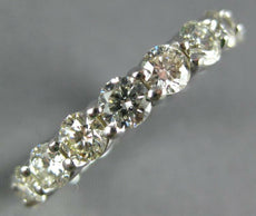 2.79CT DIAMOND 14KT WHITE GOLD 3D ROUND SHARED PRONG ETERNITY ANNIVERSARY RING