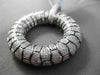 ESTATE MASSIVE 2.10CT DIAMOND 18K WHITE & BLACK GOLD 3D CIRCLE OF LIFE PENDANT