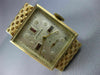 ANTIQUE NORMAN AAA GARNET 14KT YELLOW GOLD CLASSIC SQUARE ETCHING WATCH #2417