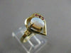 ESTATE AAA OPAL RUBY 14K YELLOW GOLD OPEN HEART COCKTAIL CLUSTER RING 13MM #4014