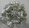 ESTATE MASSIVE 4.57CTW FANCY MULTI COLOR DIAMONDS 18KT WHITE GOLD 3D FLOWER RING