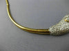 ESTATE LARGE 6.26CT WHITE & FANCY YELLOW DIAMOND 14K 2 TONE GOLD CHOKER NECKLACE