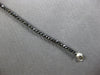 ESTATE 7.34CT BLACK DIAMOND 14KT WHITE GOLD 3D CLASSIC ETERNITY TENNIS BRACELET
