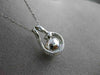 ESTATE .20CT DIAMOND & SOUTH SEA PEARL 14K WHITE GOLD HALO 3D FLOATING PENDANT