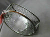 ESTATE EXTRA WIDE 1.30CT DIAMOND 14KT BLACK GOLD 4 CLOVER HEART BANGLE BRACELET