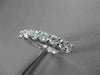 ESTATE 1.40CT DIAMOND 14KT WHITE GOLD LUCIDA 7 STONE ANNIVERSARY RING 4mm #18608