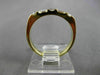 ESTATE .45CT DIAMOND 14KT YELLOW GOLD 2 ROW FLAT WEDDING ANNIVERSARY RING #4340