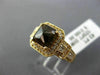LARGE 1.68CT WHITE & CHOCOLATE FANCY DIAMOND 18KT ROSE GOLD HALO ENGAGEMENT RING