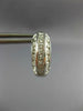 ESTATE WIDE 1.30CT DIAMOND 14K WHITE GOLD CLASSIC MULTI ROW HUGGIE EARRINGS #679