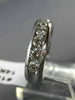 ESTATE WIDE 1.50CT DIAMOND 14K WHITE GOLD 9 STONE WEDDING ANNIVERSARY RING 15125