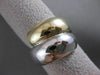 ANTIQUE FANCY 17MM WIDE 14KT WHITE YELLOW GOLD LOVE COCKTAIL RING BAND #19270