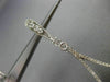 ESTATE LARGE 1.30CT DIAMOND 14KT WHITE GOLD 3D HEART FILIGREE HANGING EARRINGS