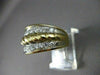 ESTATE WIDE 1.25CT DIAMOND 18KT W&Y GOLD ROPE DESIGN RING E/F VVS AMAZING #22263