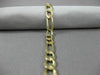 ESTATE WIDE 14KT YELLOW GOLD CLASSIC SOLID ITALIAN FIGARO WOMEN BRACELET #22862