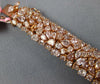 LARGE & LONG 21.40CT PINK DIAMOND 18K ROSE GOLD MULTI SHAPE LOVE TENNIS BRACELET