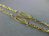 ESTATE 18KT YELLOW GOLD 3D CLASSIC HANDCRAFTED OVAL LINK CHAIN #24730