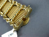ANTIQUE WIDE AND LONG 14KT YELLOW GOLD 3D ROPE CLASSIC WEAVE MESH BRACELET #1924
