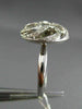 ESTATE .34CT DIAMOND 14KT WHITE GOLD MULTI WAVE CIRCULAR OPEN FILIGREE FUN RING