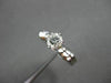 ESTATE .50CT ROUND DIAMOND 18KT WHITE GOLD 3D SOLITAIRE ENGAGEMENT RING #22942