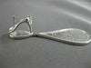 ESTATE LARGE 3.35CT DIAMOND 18KT WHITE GOLD 3D RAIN DROP FLOATING DROP EARRINGS