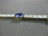 ESTATE 7.22CT DIAMOND & AAA TANZANITE 14KT WHITE & YELLOW GOLD BRACELET #17384
