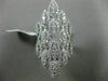 ESTATE MASSIVE 3.21CT DIAMOND 18KT WHITE GOLD 3D MARQUISE SHAPE COCKTAIL RING