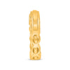 1.15CT DIAMOND 14KT YELLOW GOLD 3D CLASSIC 5 STONE HUGGIE HOOP HANGING EARRINGS