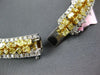 LARGE 51.48CT WHITE & FANCY YELLOW DIAMOND 18KT TWO TONE GOLD 3D TENNIS NECKLACE