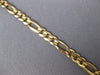 ESTATE CLASSIC 14KT YELLOW GOLD 3D CLASSIC 4MM FIGARO 7 INCH BRACELET #27404