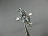 ESTATE WIDE 1CT ROUND DIAMOND 14KT WHITE GOLD 3D PAST PRESENT FUTURE LOVE RING