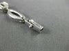 ANTIQUE 1CT ROUND DIAMOND 14K WHITE GOLD CLASSIC OVAL SATIN LINK BRACELET #11639