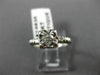 ESTATE .35CT OLD MINE DIAMOND 14KT WHITE GOLD 3D FISHTAIL ENGAGEMENT RING #14935