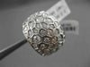 ESTATE LARGE 2.05CT DIAMOND 18KT WHITE GOLD 3D ETOILE MULTI HEXAGON FUN RING
