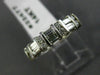 ESTATE .54CT ROUND & BAGUETTE DIAMOND 14KT WHITE GOLD 3D ANNIVERSARY RING #22477