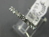 ESTATE .85CT DIAMOND 18K WHITE GOLD SEMI ETERNITY ROUND WEDDING ANNIVERSARY RING