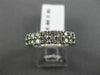 ESTATE .80CT ROUND DIAMOND 14KT WHITE GOLD 2 ROW SHARED PRONG ANNIVERSARY RING