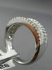 WIDE 2.06CT DIAMOND ROUND PRINCESS BAGUETTE 18KT WHITE GOLD ANNIVERSARY RING
