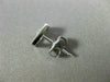 .24CT DIAMOND 18K WHITE GOLD RECTANGULAR SOLITAIRE ETOILE FLOATING STUD EARRINGS