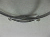 ESTATE 14KT WHITE GOLD FLEXIBLE ENGRAVABLE DIAMOND CUT HEART BABY BANGLE #25293