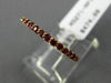 ESTATE .43CT RUBY 14KT ROSE GOLD CLASSIC SEMI ETERNITY WEDDING ANNIVERSARY RING