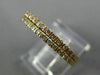 ESTATE .36CT DIAMOND 18KT YELLOW & ROSE GOLD SEMI ETERNITY DOUBLE STACKABLE RING