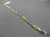 ESTATE 1.67CTW DIAMOND & AAA MULTI SAPPHIRE 14KT TWO TONE GOLD TENNIS BRACELET