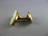 ANTIQUE AAA MOTHER OF PEARL 14K YELLOW GOLD CLASSIC HANDCRAFTED CUFF LINK #26424