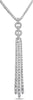 ESTATE 5.32CT DIAMOND 14KT WHITE GOLD CLASSIC TRIPLE LARIAT CHANDELIER NECKLACE