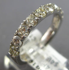 .99CT DIAMOND 14K WHITE GOLD CLASSIC ROUND SHARED PRONG WEDDING ANNIVERSARY RING