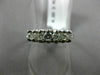ESTATE .65CT ROUND DIAMOND 14KT WHITE GOLD 7 STONE WEDDING ANNIVERSARY RING 5mm