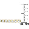 ESTATE LARGE 7.0CT DIAMOND 14KT YELLOW GOLD 3D CLASSIC ROUND TENNIS BRACELET