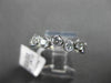 ESTATE .75CT ROUND DIAMOND 14KT WHITE GOLD WAVE BEZEL ETOILE ANNIVERSARY RING