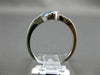 ESTATE .81CT DIAMOND & AAA EXTRA FACET BLUE TOPAZ 14KT WHITE GOLD SNAKE FUN RING