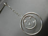 ESTATE LARGE .24CT DIAMOND 14KT WHITE GOLD MULTI CIRCLE ETOILE DROP EARRINGS